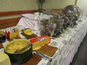 Tem até sopa nesse café da manhã!