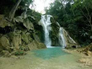 Laos - Luang Prabang - cachoeira Kuang Si