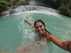 Laos - Luang Prabang - cachoeira Kuang Si