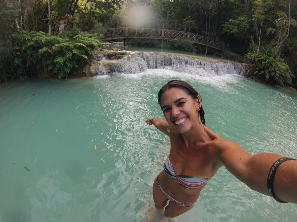 Laos – Luang Prabang – cachoeira Kuang Si