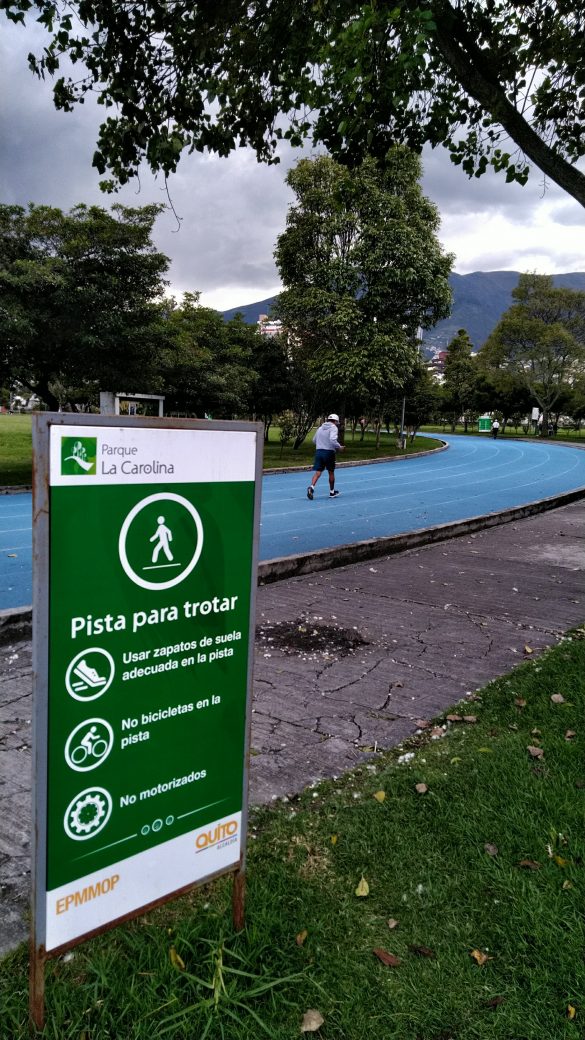 Parque La Carolina, em Quito, Equador Parque La Carolina, em Quito, Equador