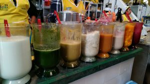 Sucos de frutas em Baños, Equador